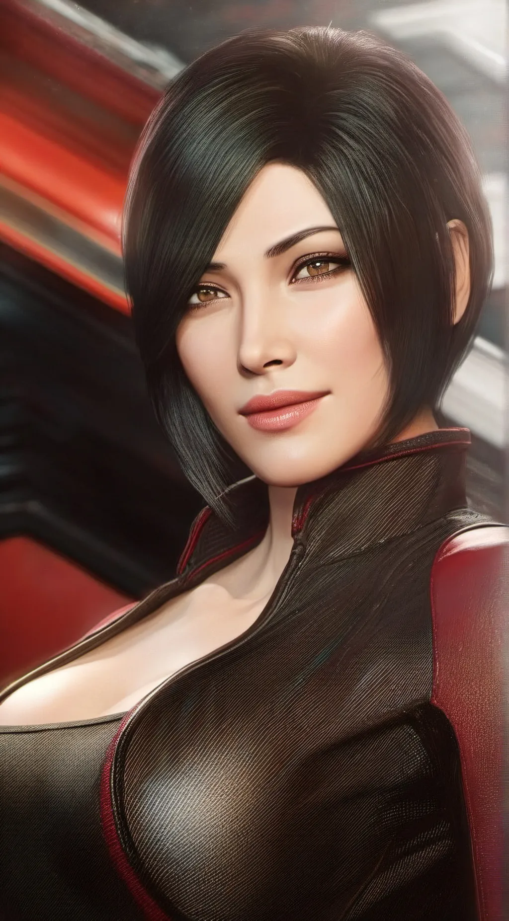 ai character: Ada wong  background