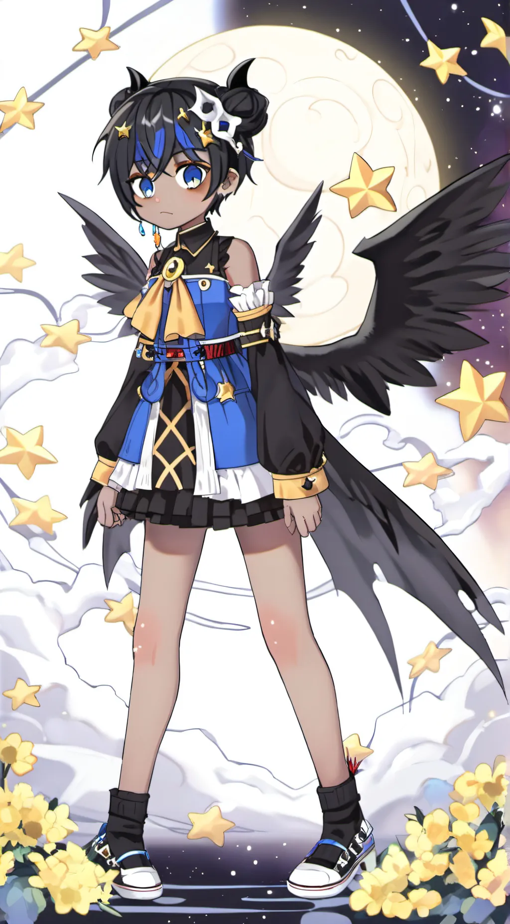 ai character: Luna background