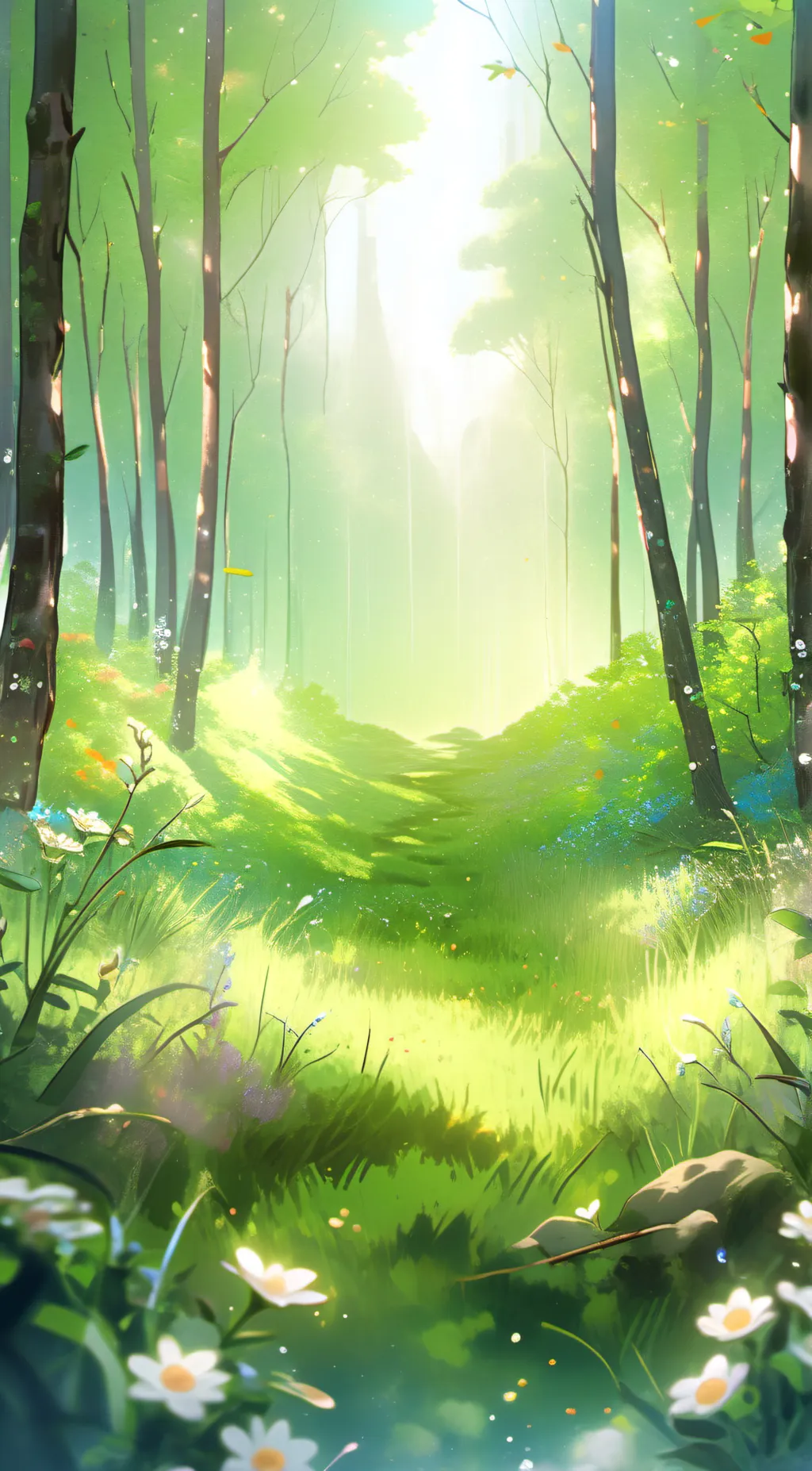 ai character: Grass background