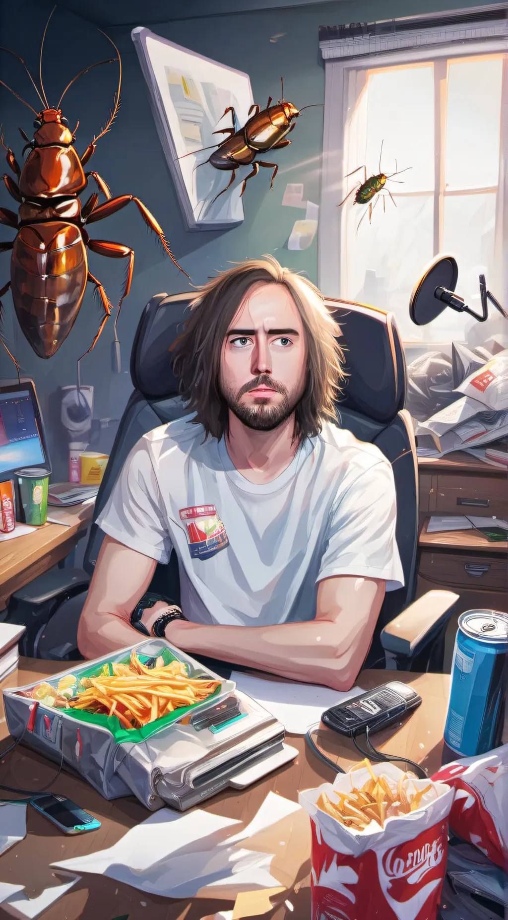 ai character: Asmongold background