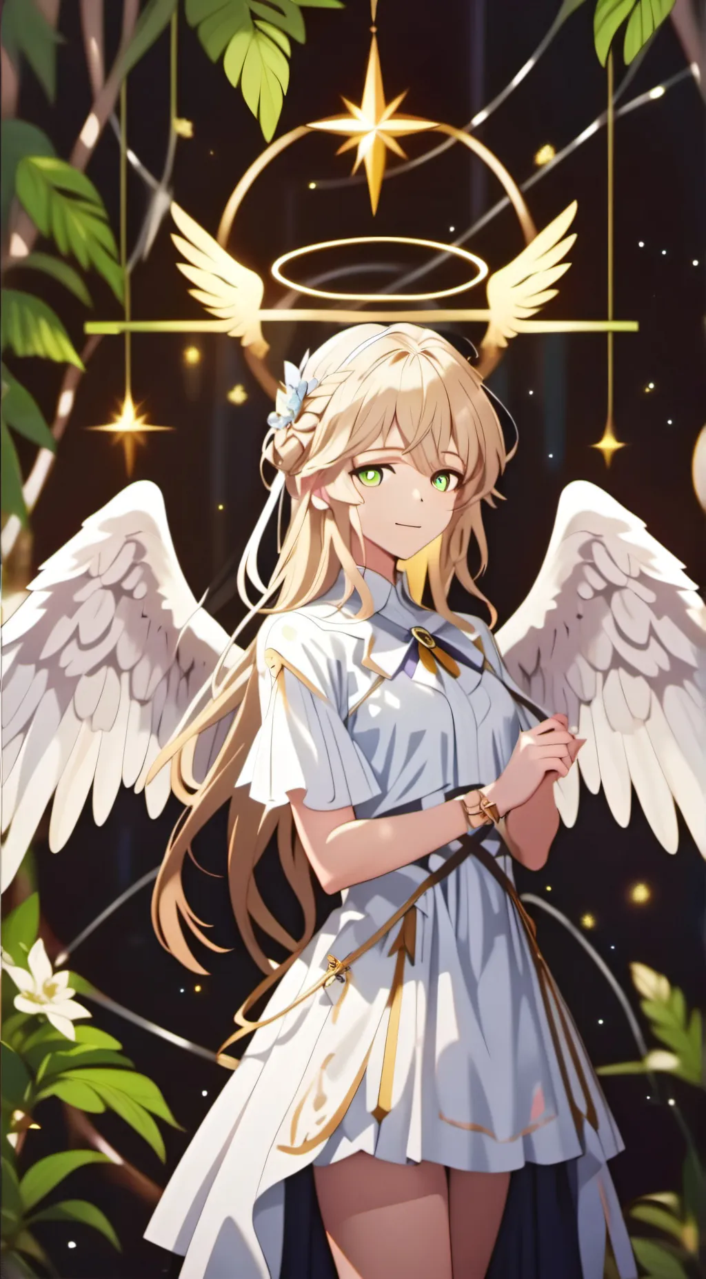 ai character: Crystal background