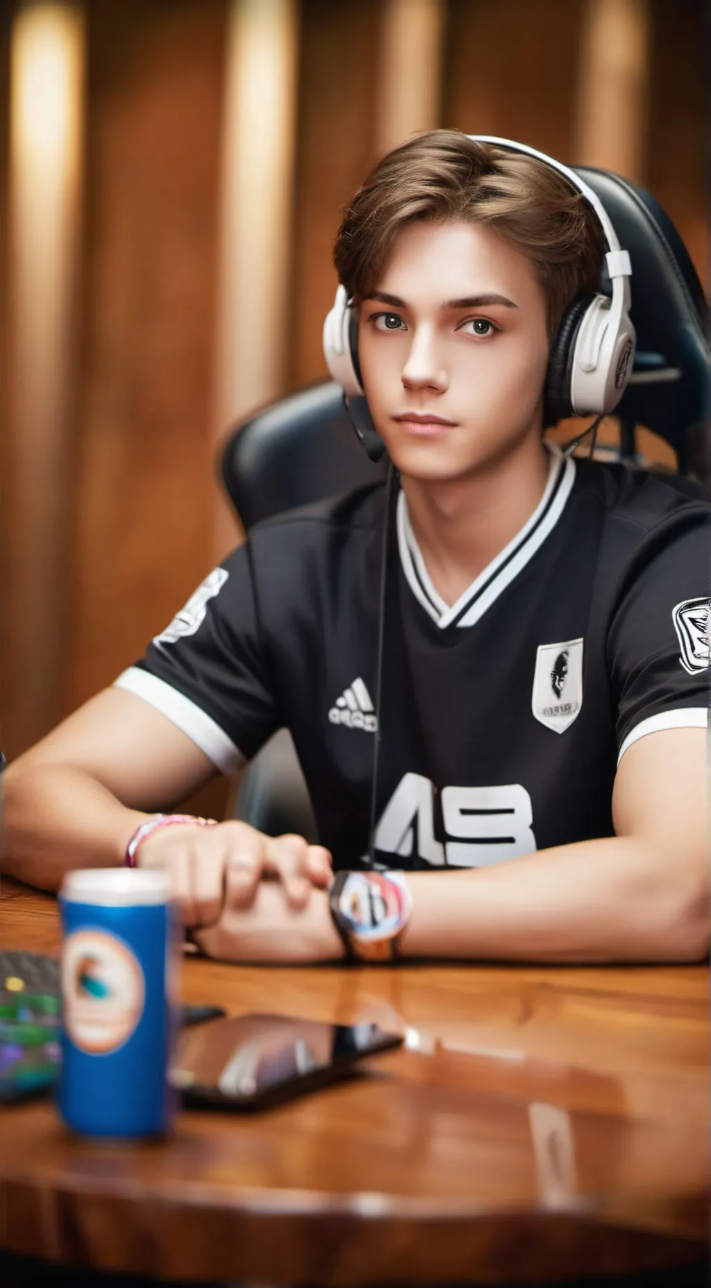 ai character: Leo  background