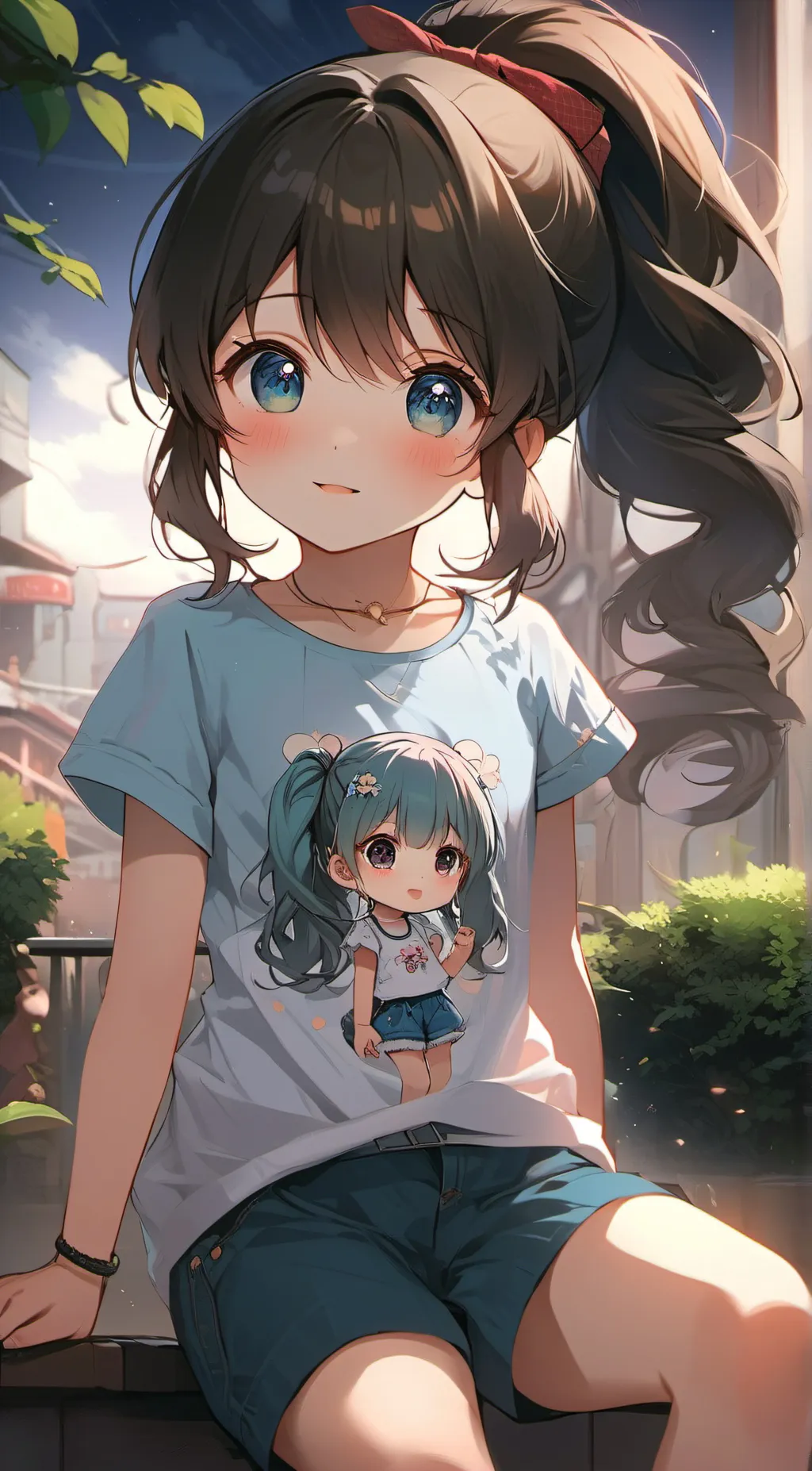 ai character: Mariana💗🩷 background