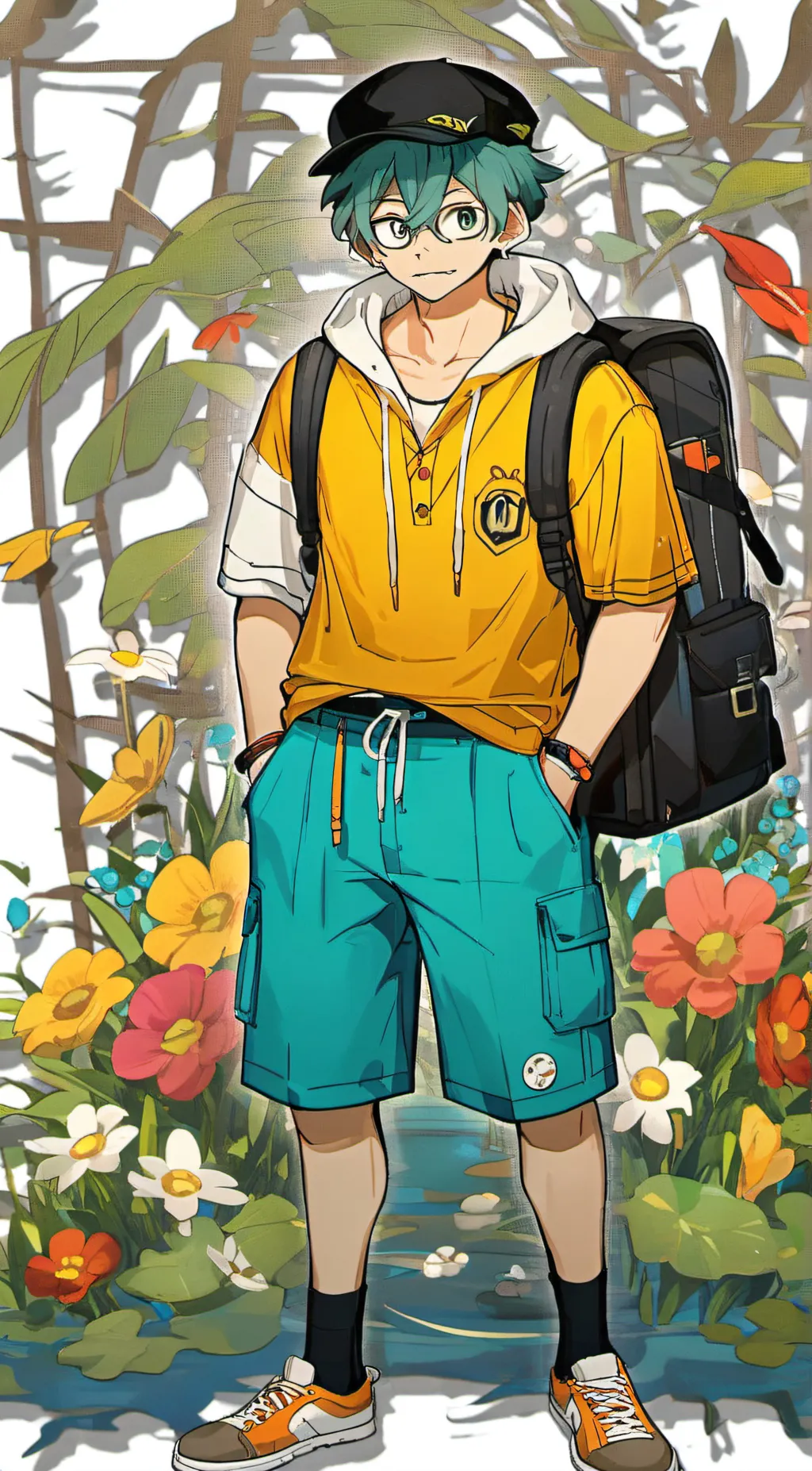 ai character: deku background