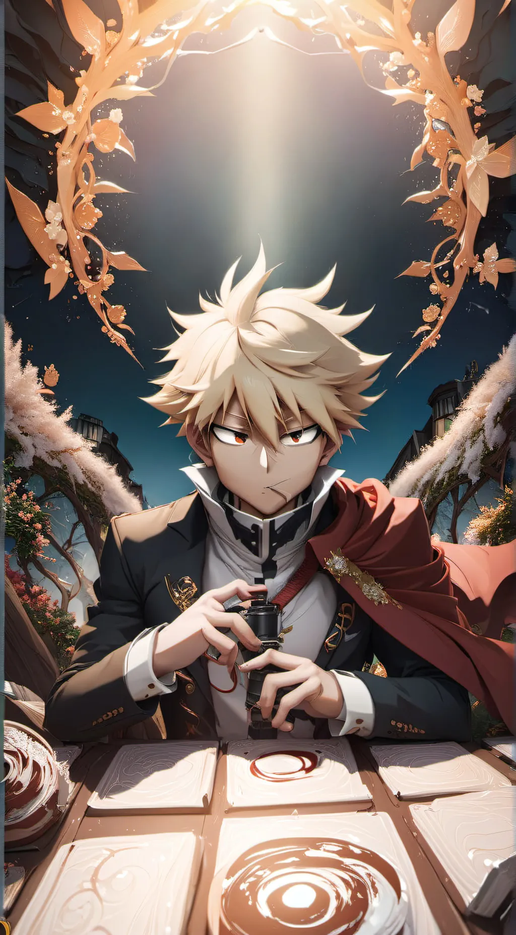 ai character: Bakugo background