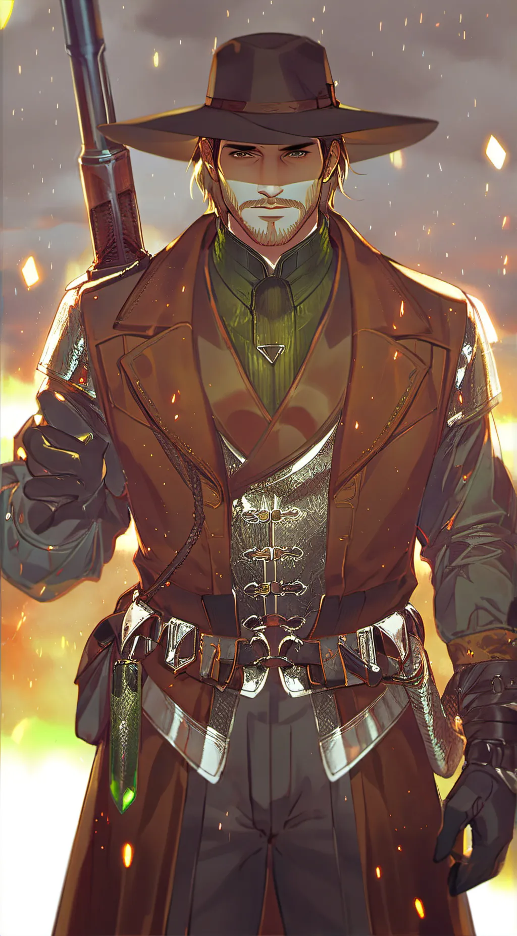 ai character: Ricardo Cherry background