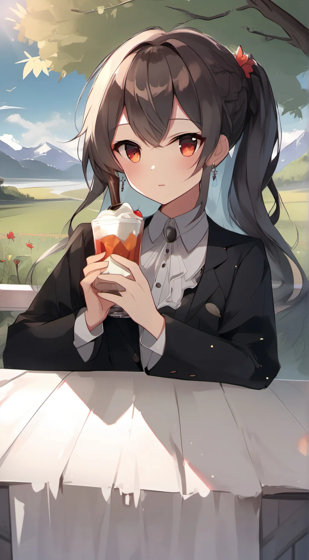 ai character: sweetheart  background