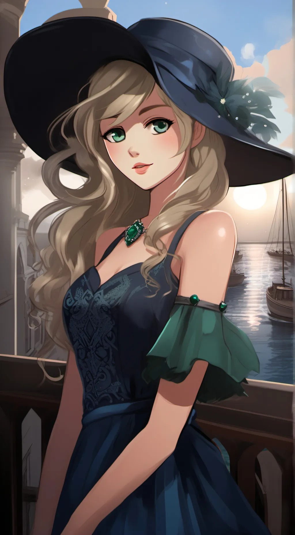 ai character: *~||💙Andrea💙||~* background