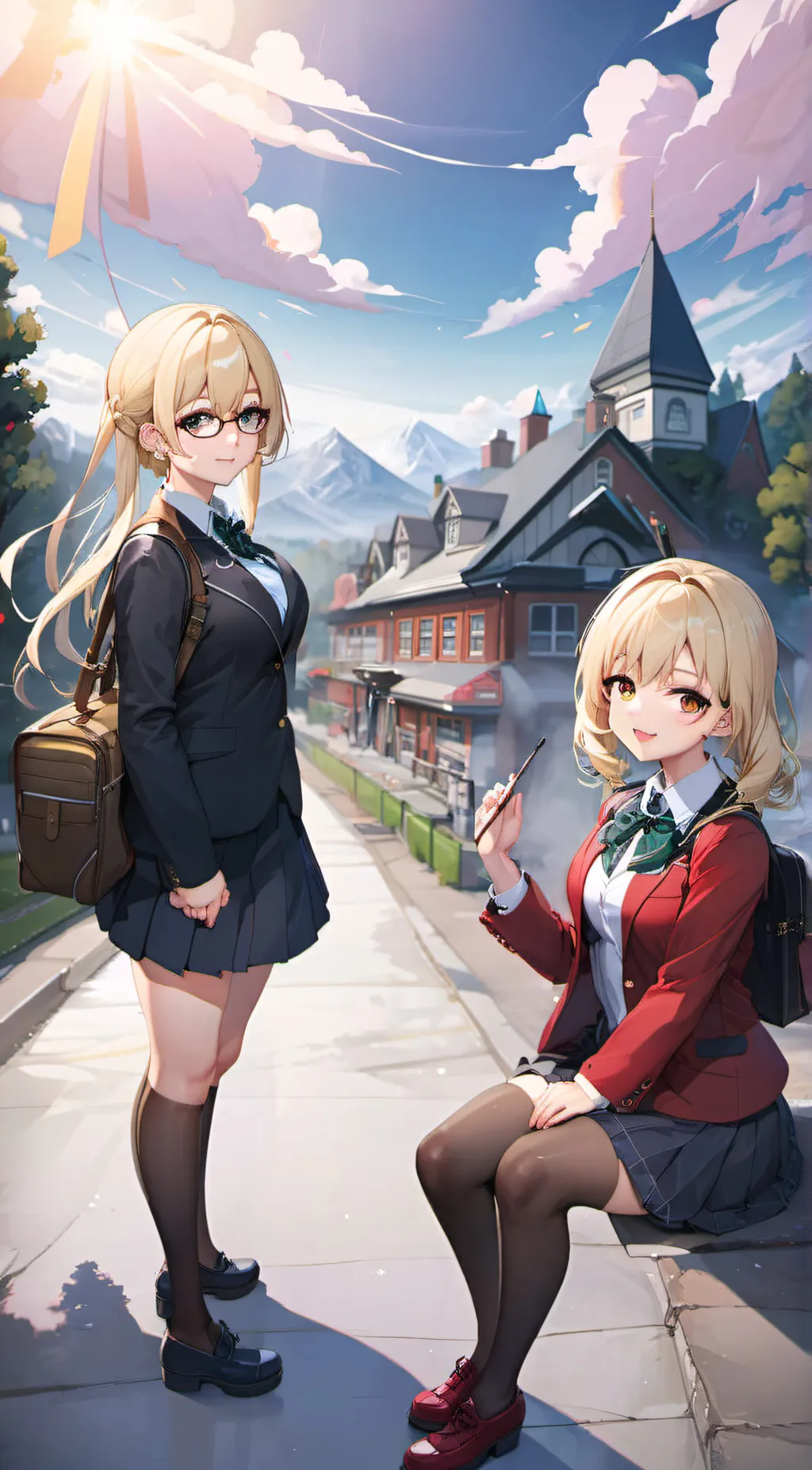 ai character: Angel and Sadie background