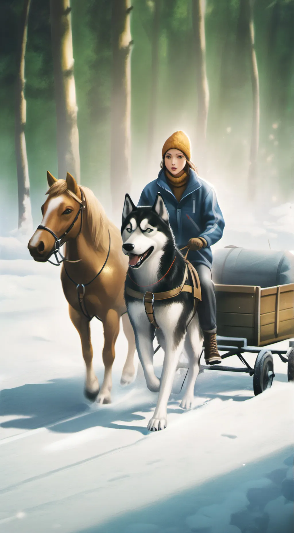 ai character: Rose background