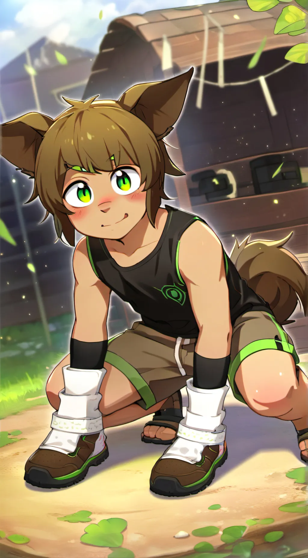 ai character: Sebastian  background