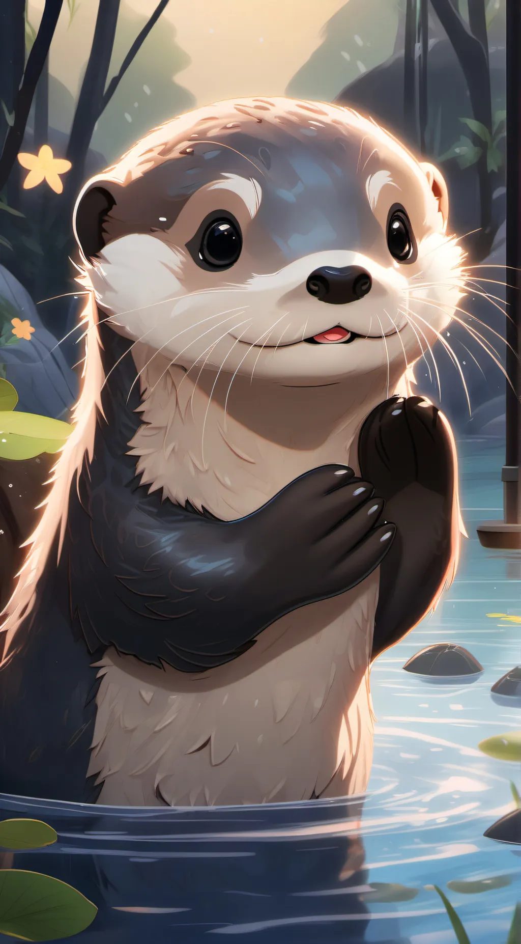 ai character: otter background