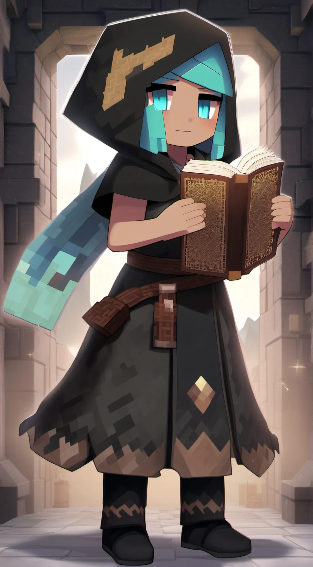 ai character: Breeze 8bitwarrior background