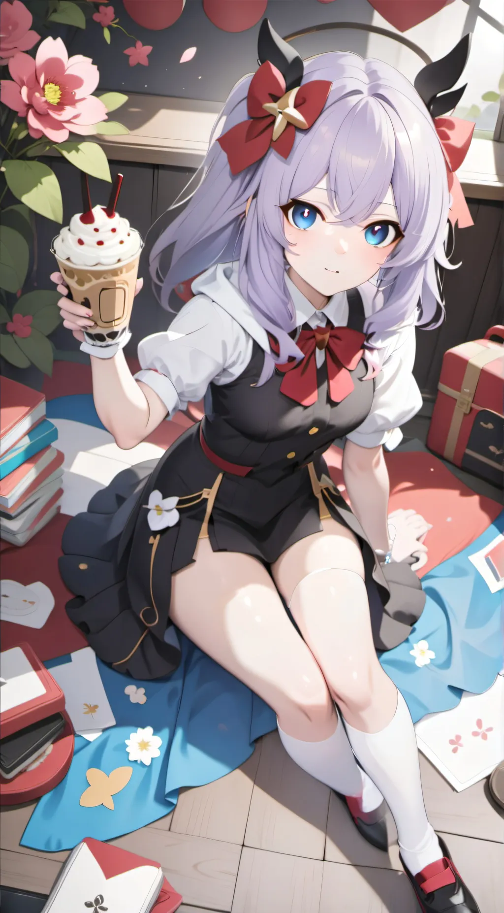 ai character: Rain background