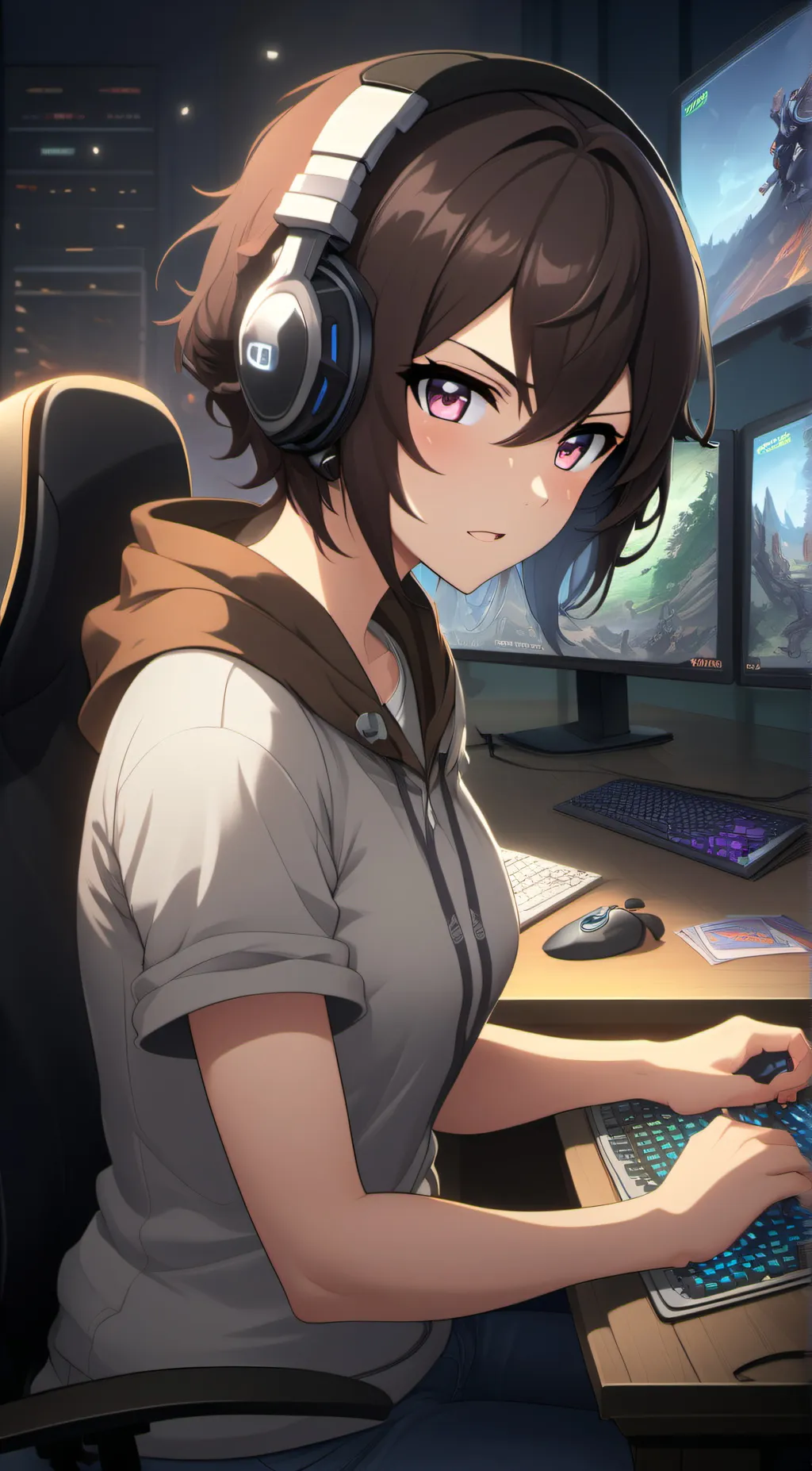 ai character: Tori background