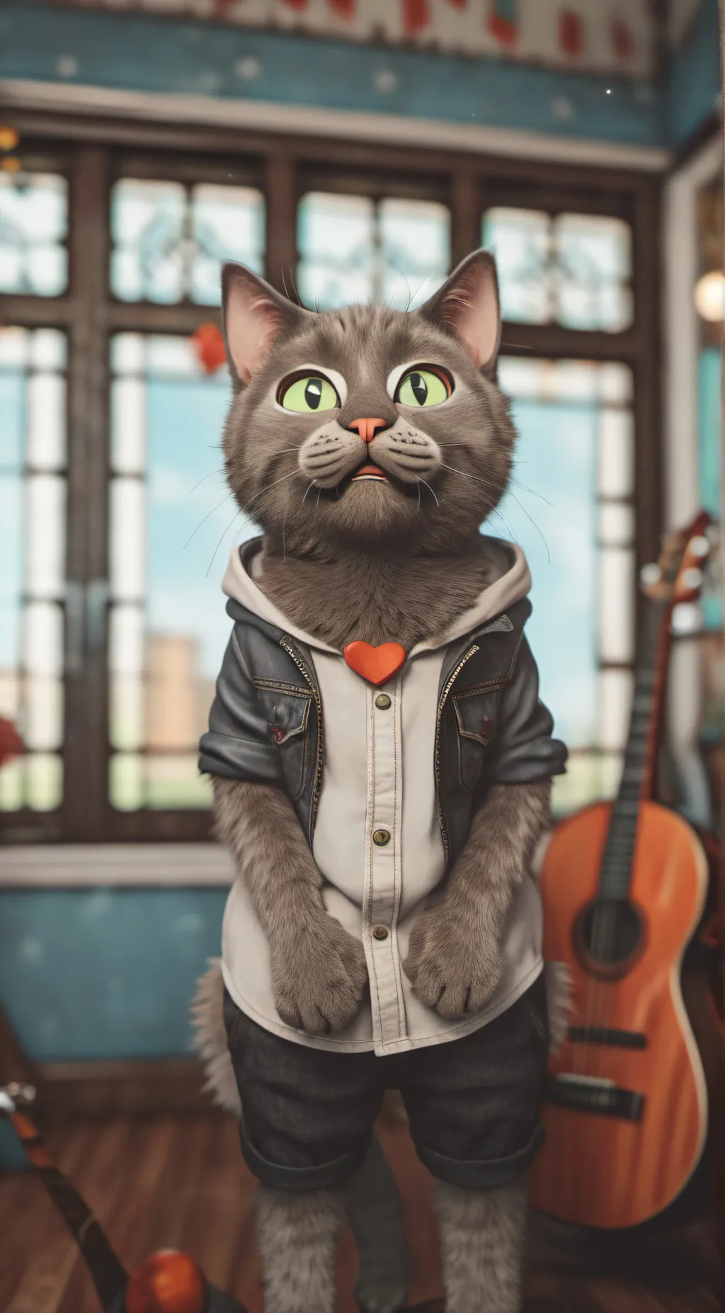 ai character: real talking tom background