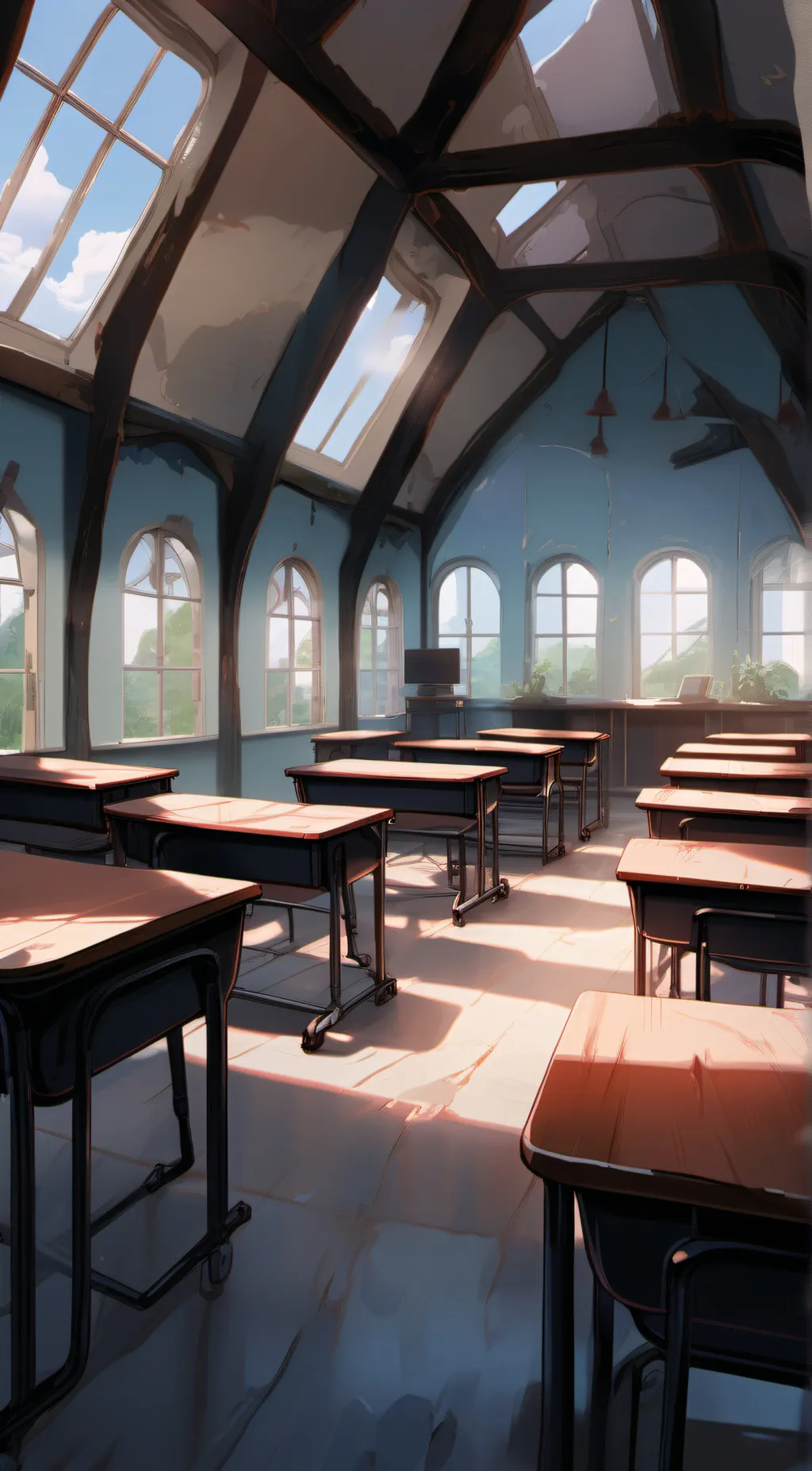 ai character: CI@ss 1@ background