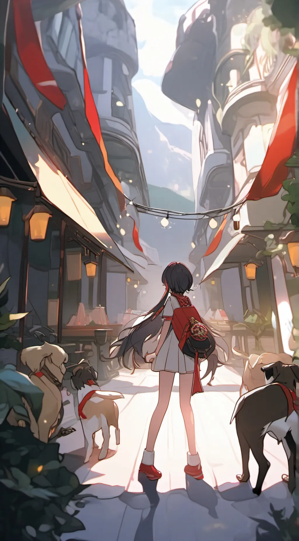 ai character: Lana Eva and Mia  background