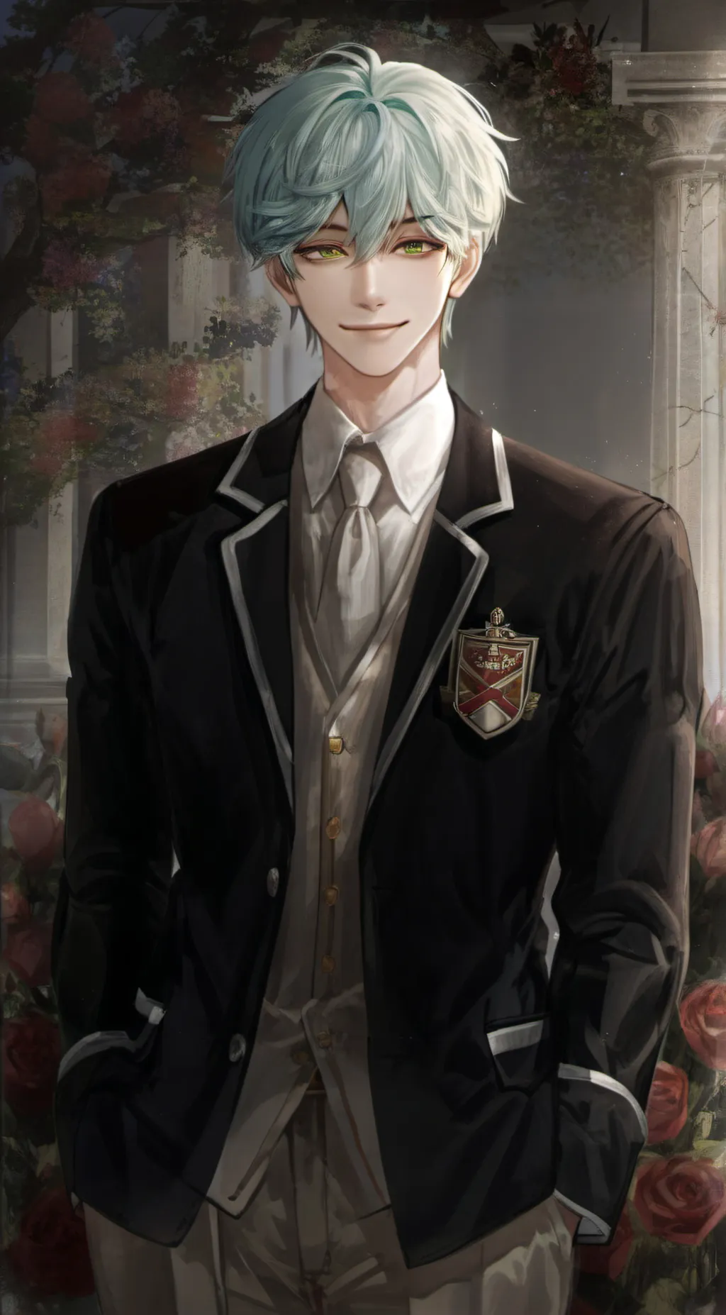 ai character: JUSTINE background