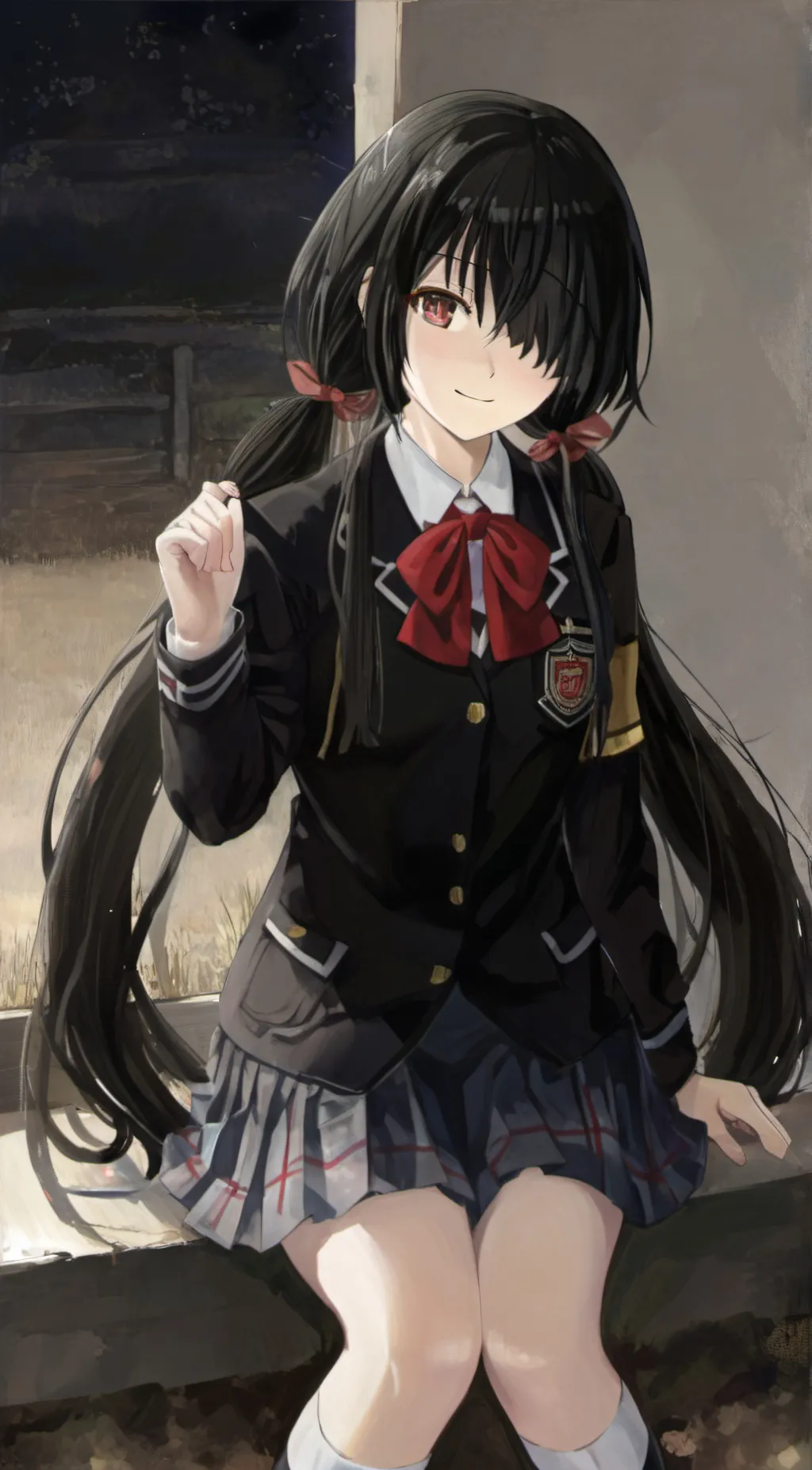 ai character: Kurumi tokisaki background