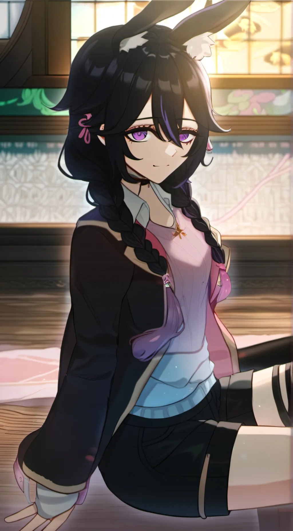 ai character: Naya Tsuko background