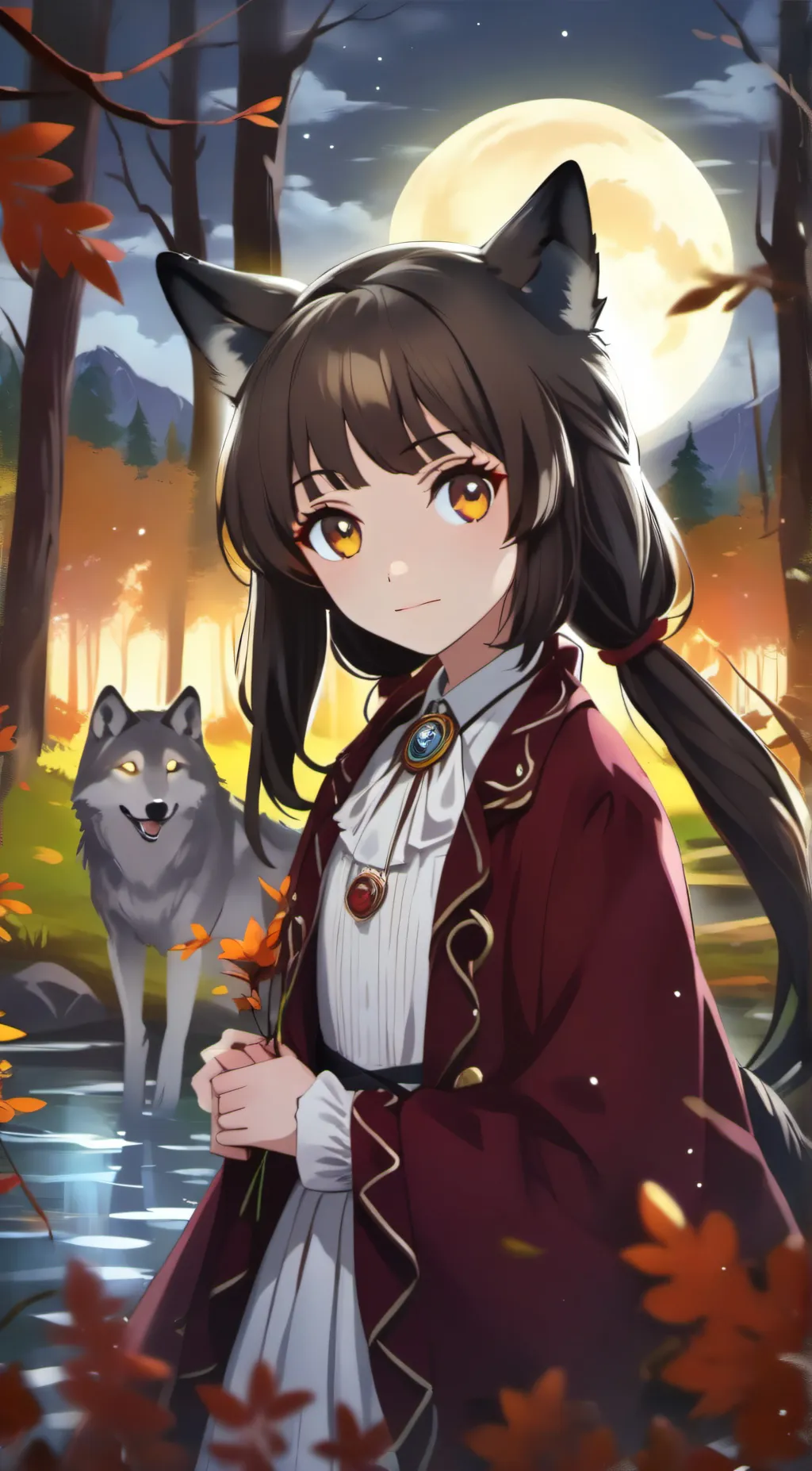 ai character: Luna  background