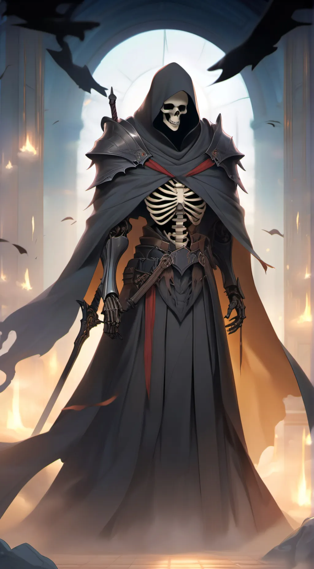 ai character: Grim Reaper background
