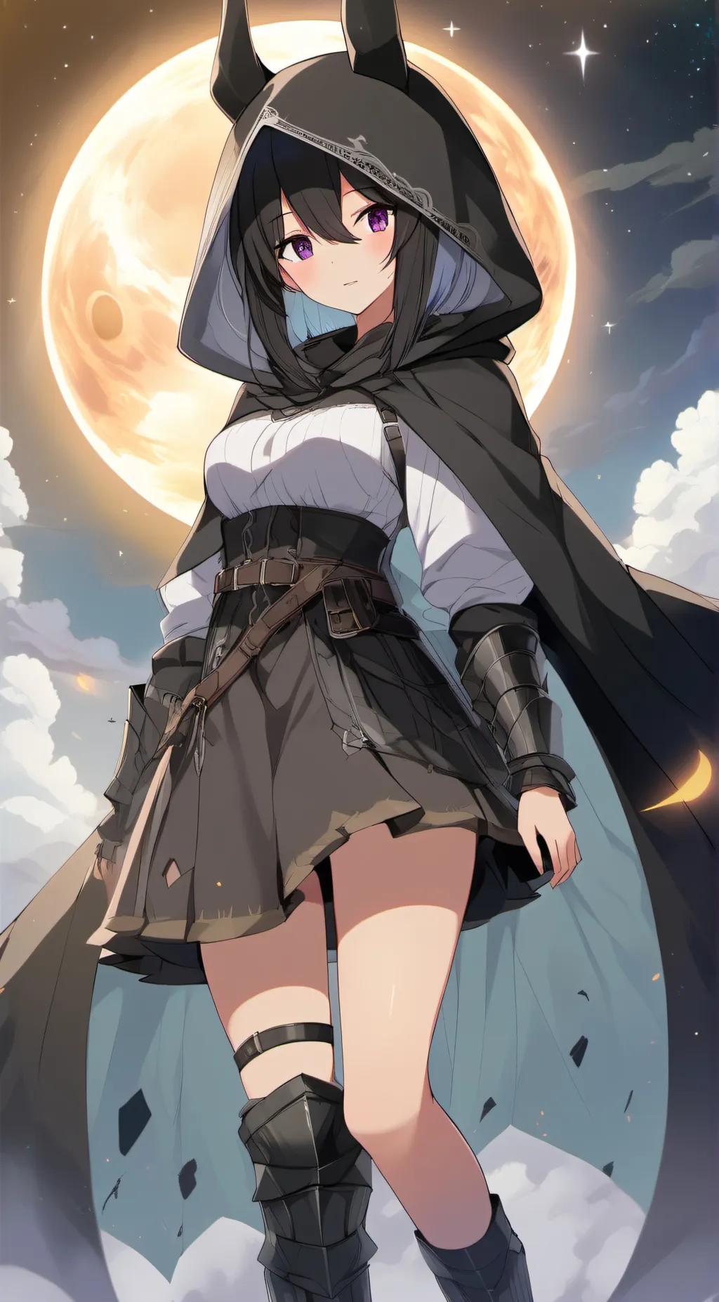 ai character: Space  background