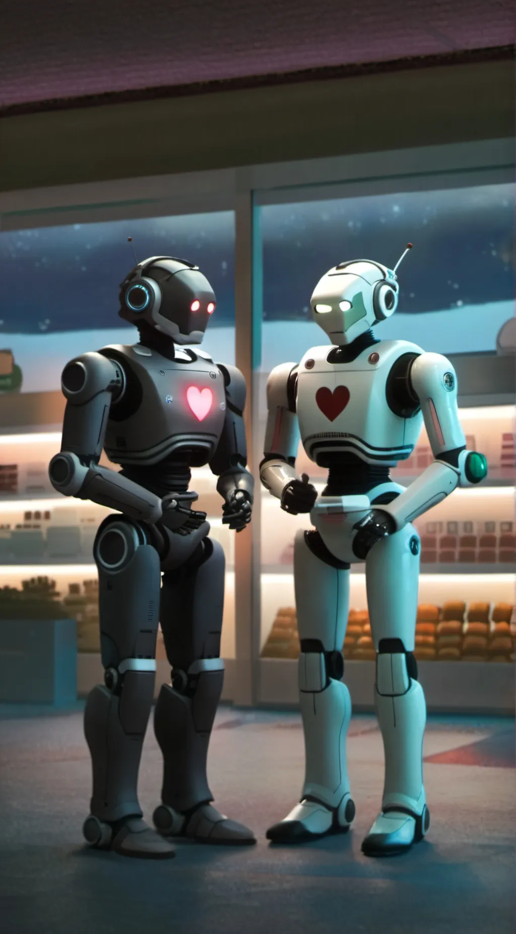 ai character: icey and lovey background