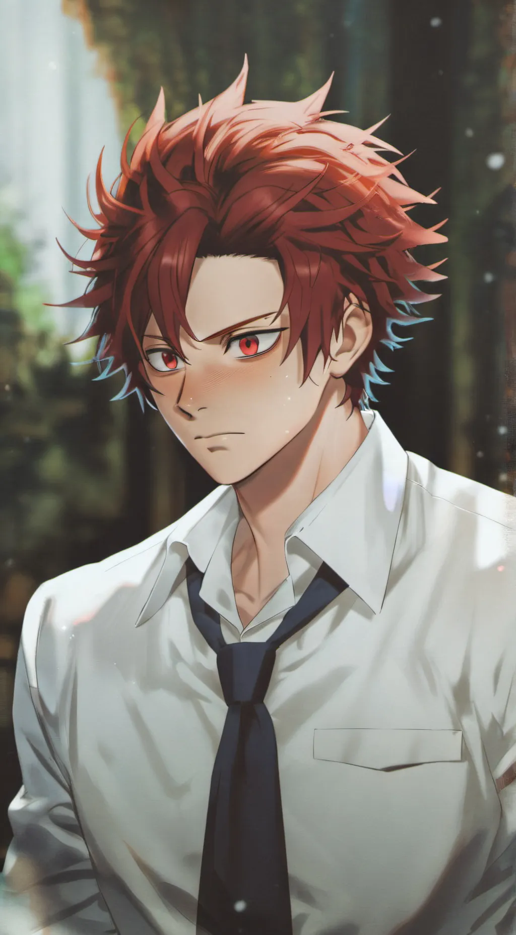 ai character: Kirishima  background