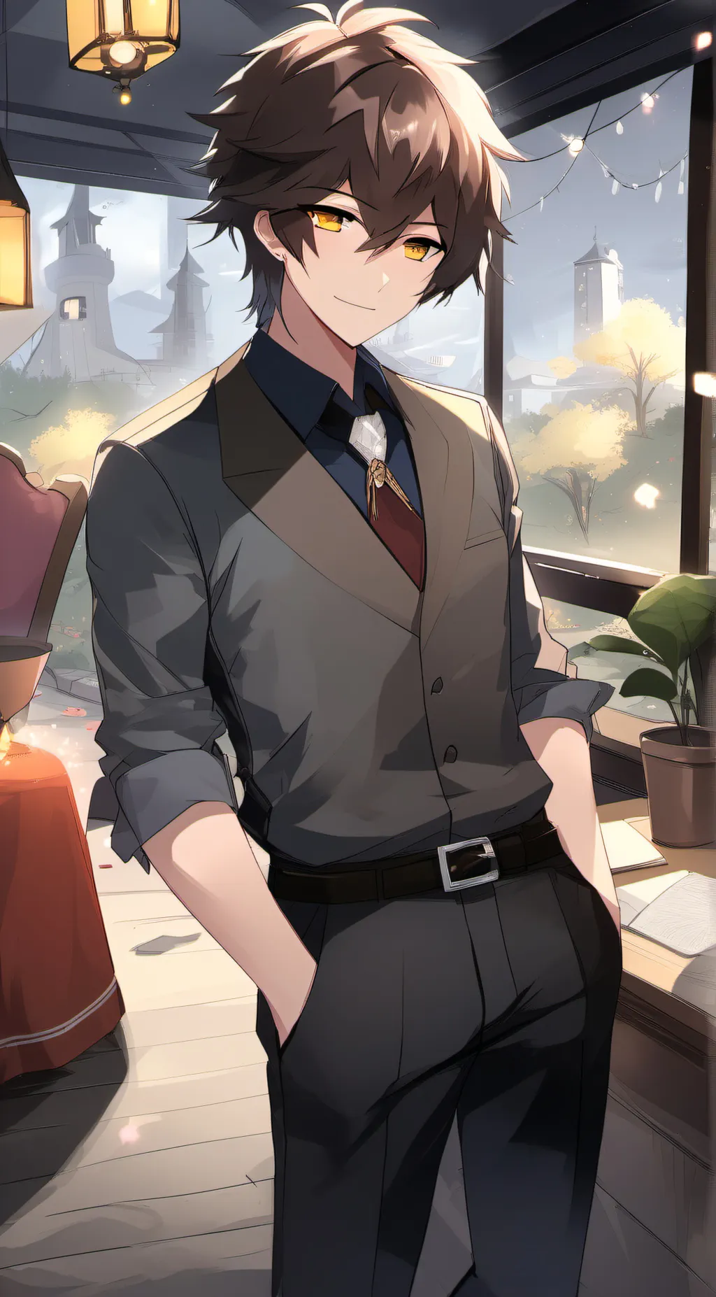 ai character: finish the lyrics background