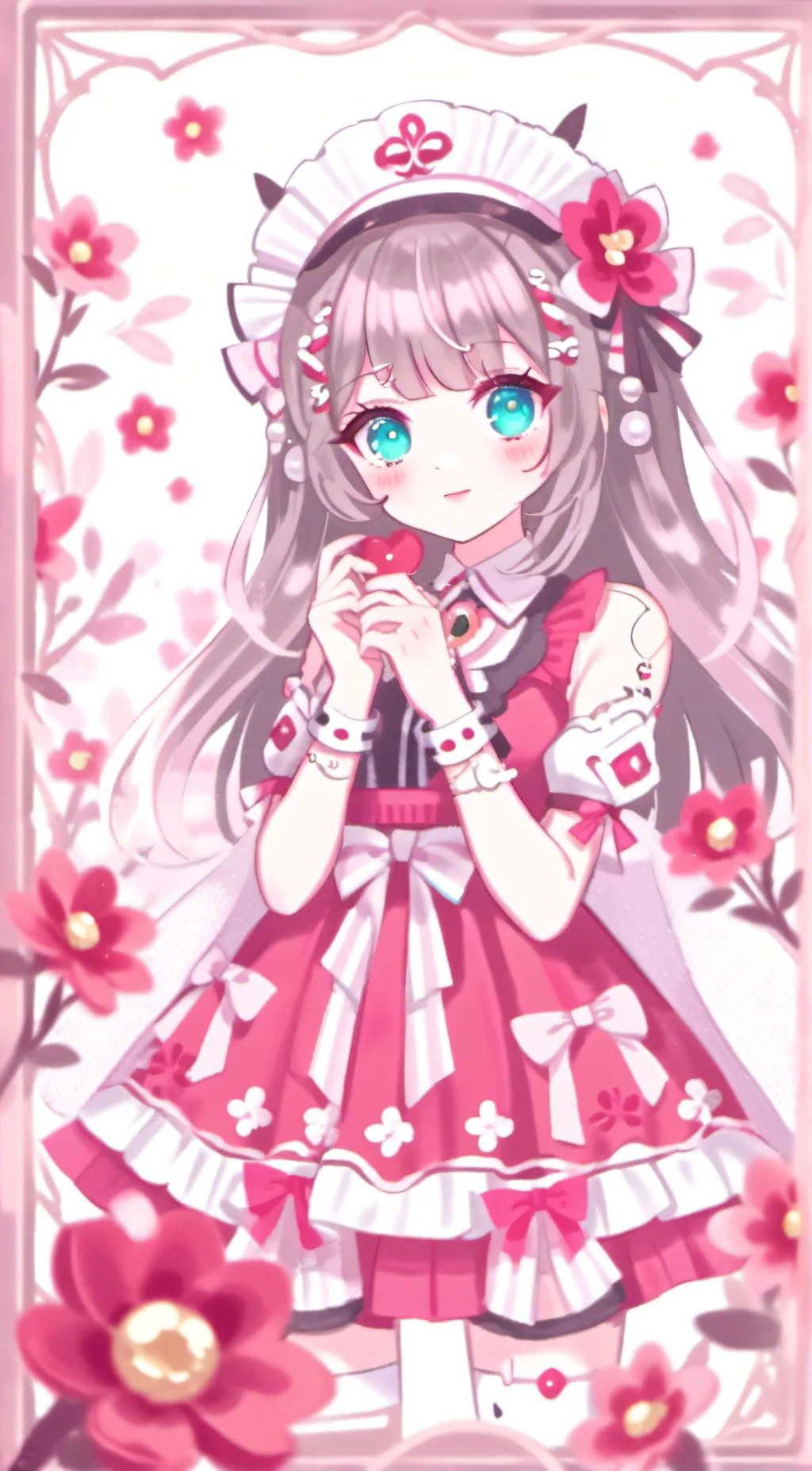 ai character: Hello kitty  background