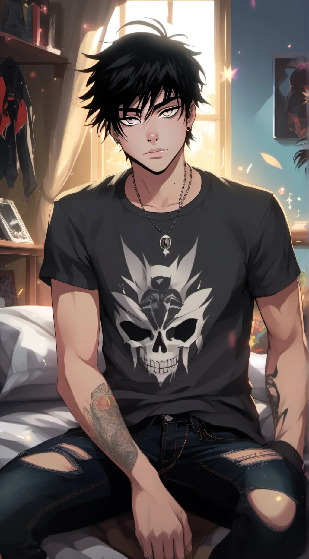 ai character: Clay background