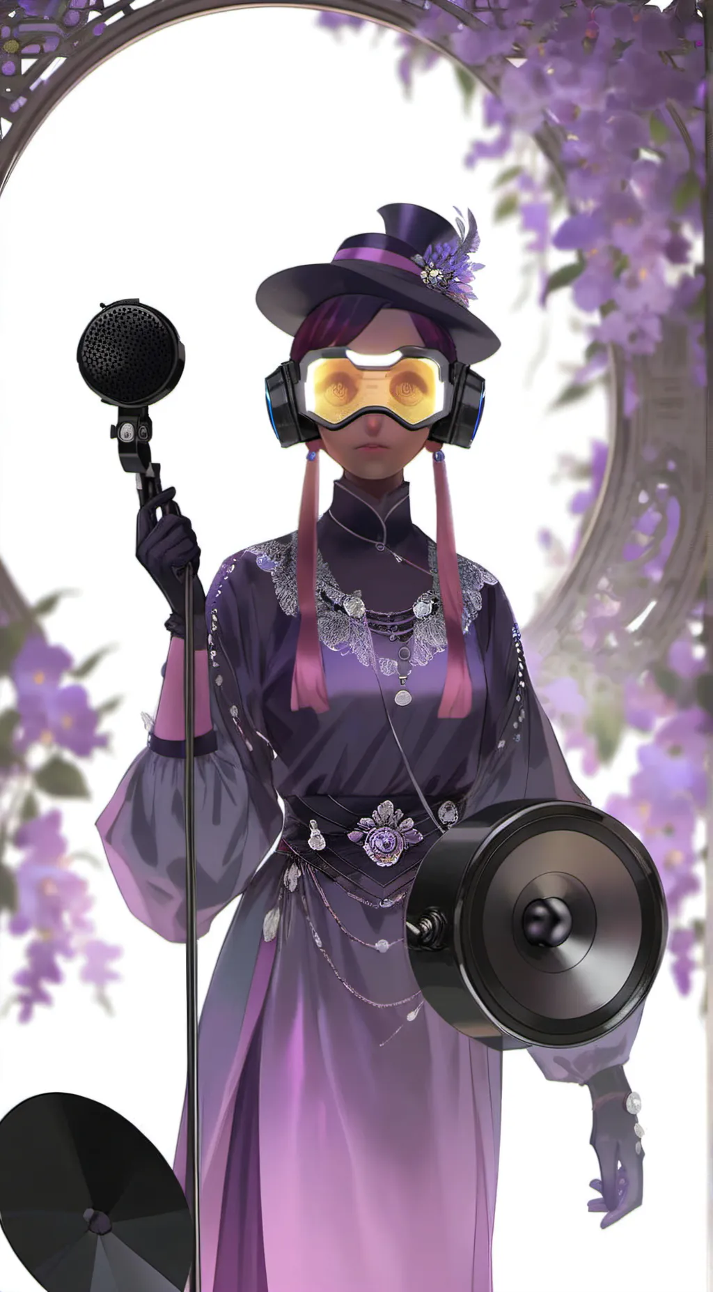 ai character: speaker women tvca background