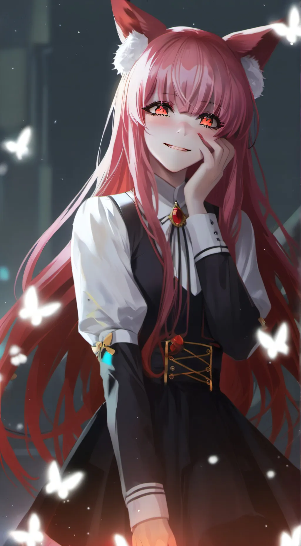 ai character: Rose background