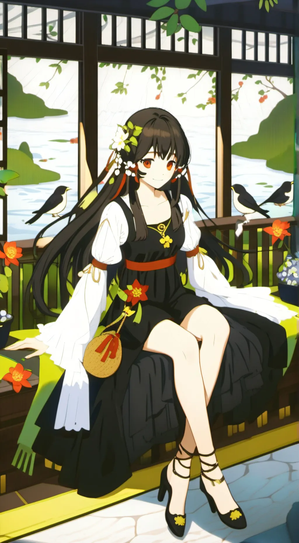 ai character: nezuko unavailable background