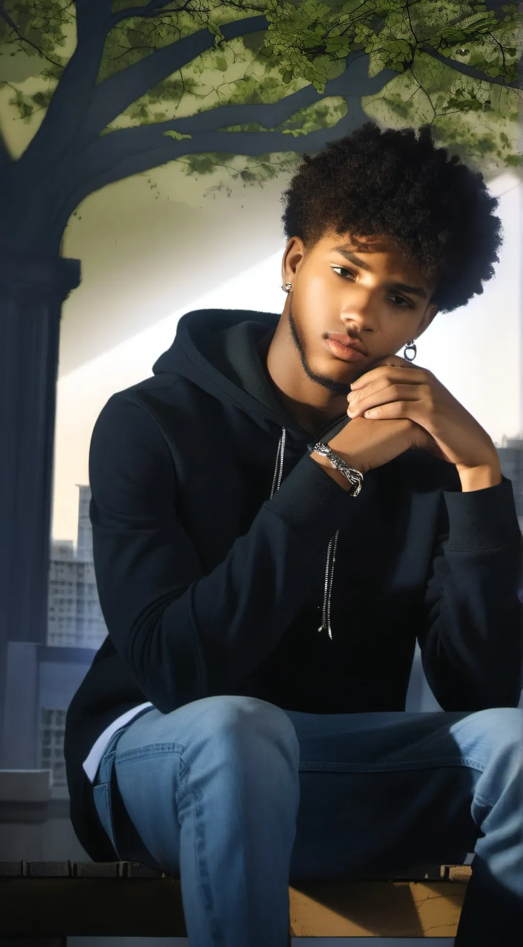 ai character: Damian background