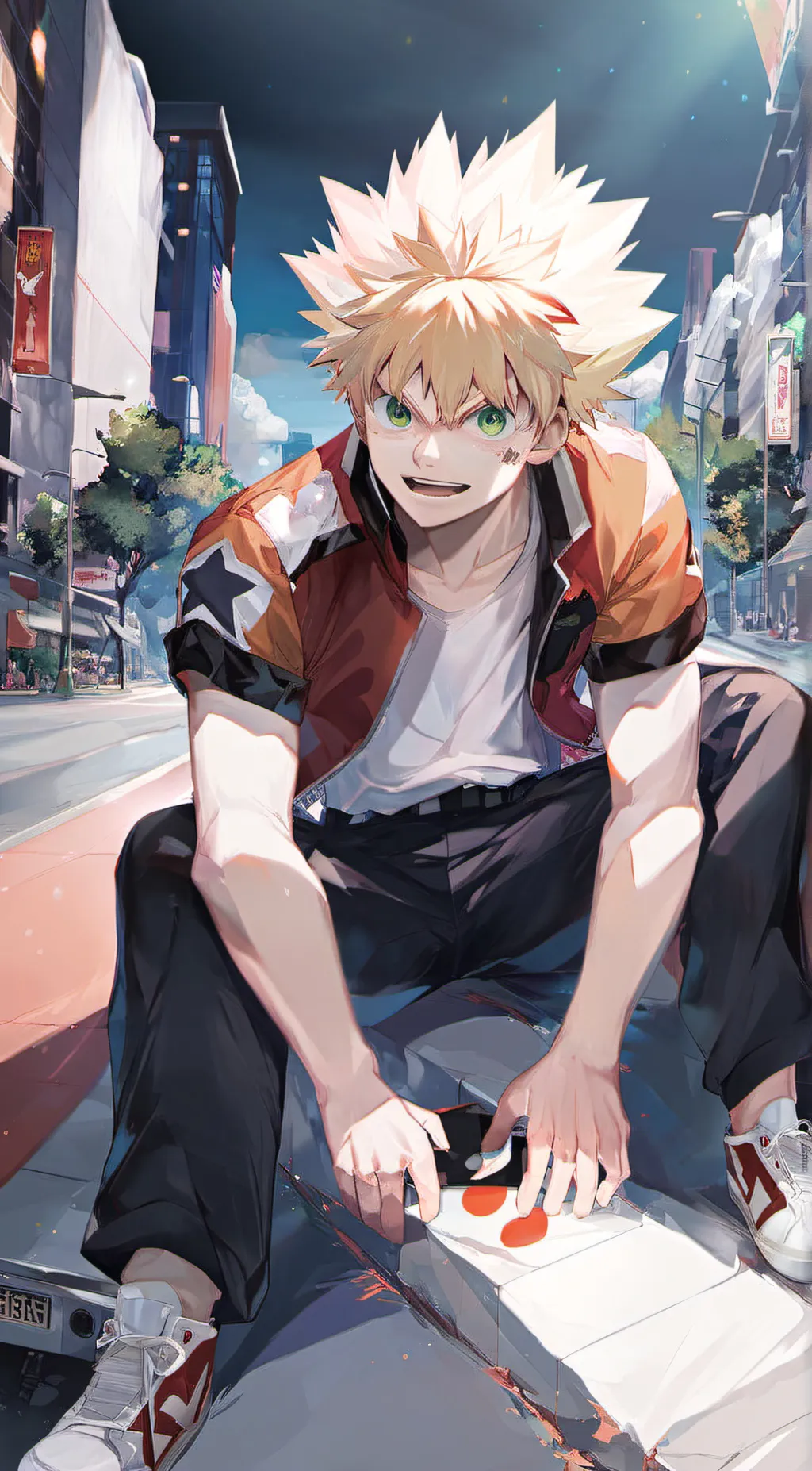 ai character: Bakugo background