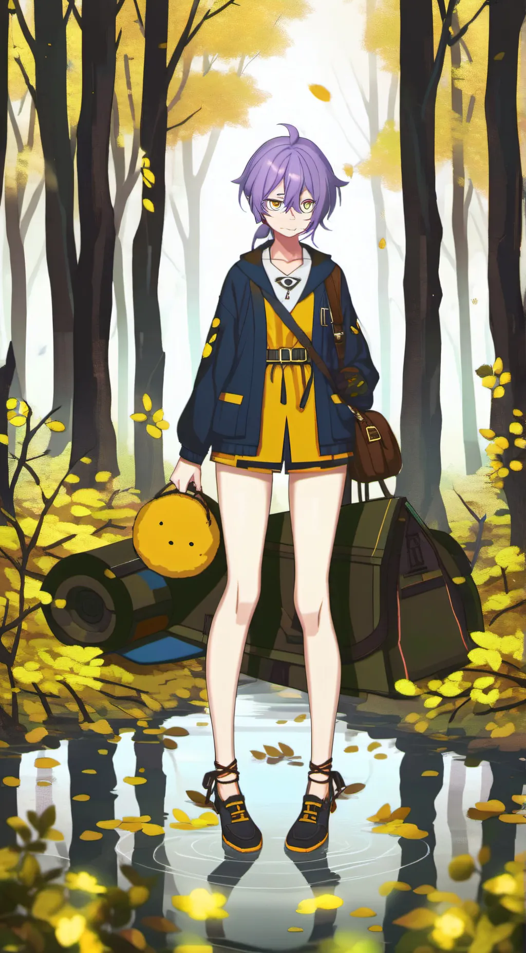 ai character: catnap as a human background