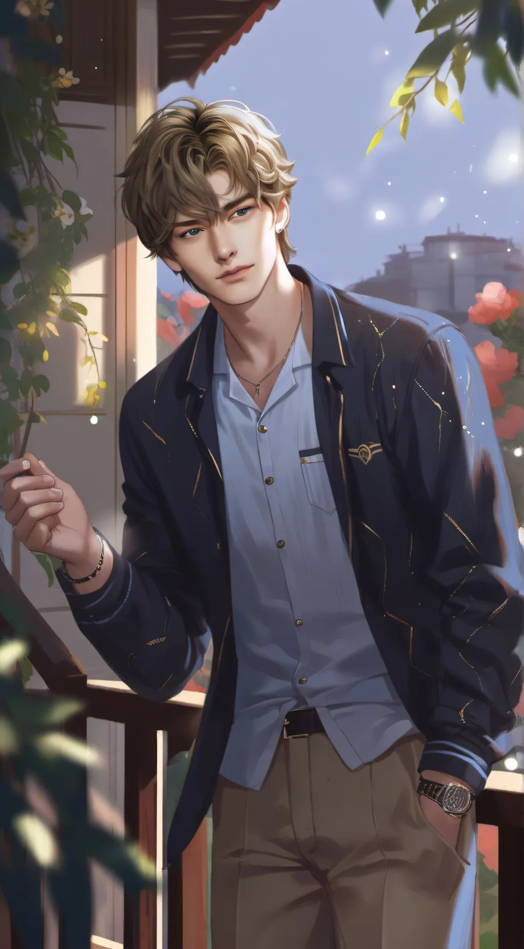 ai character: neighbor Patrik background