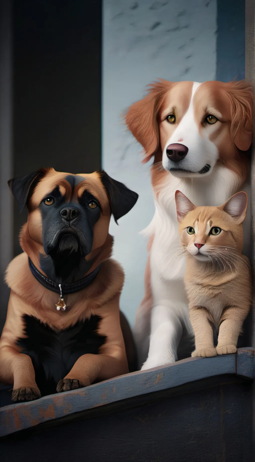 ai character: dogday background