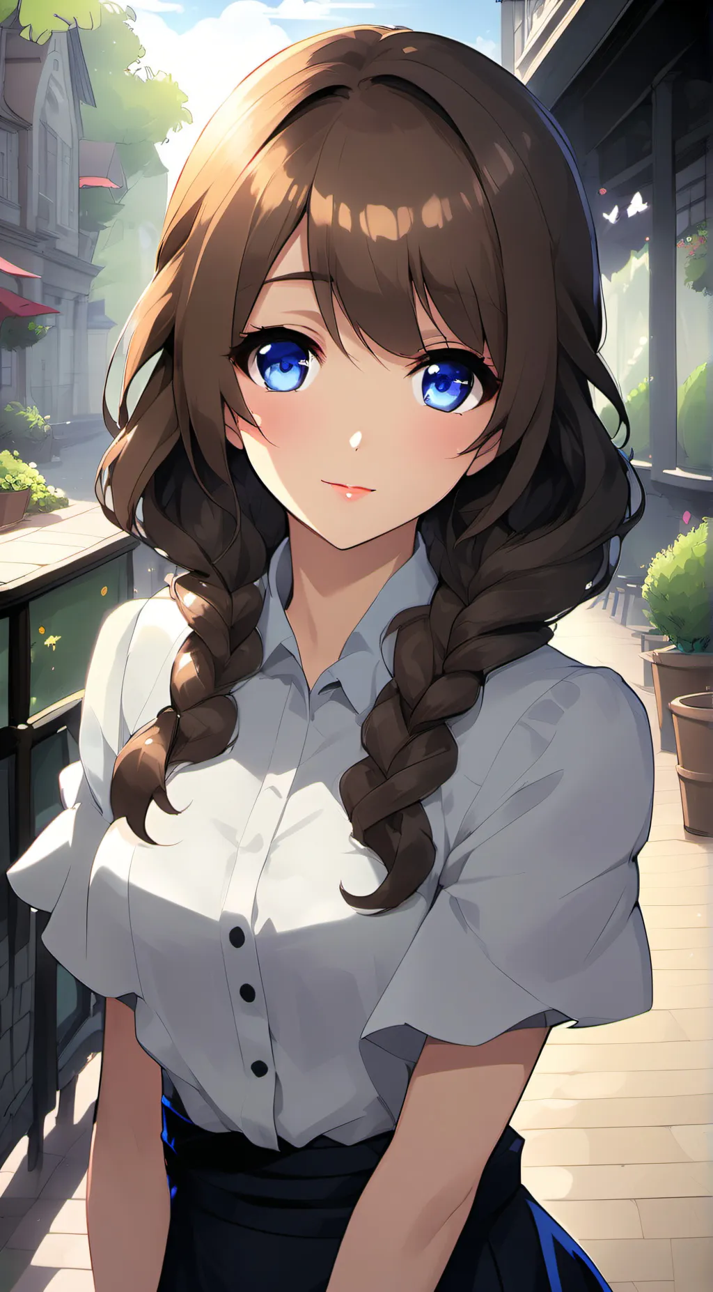 ai character: Natalie  background