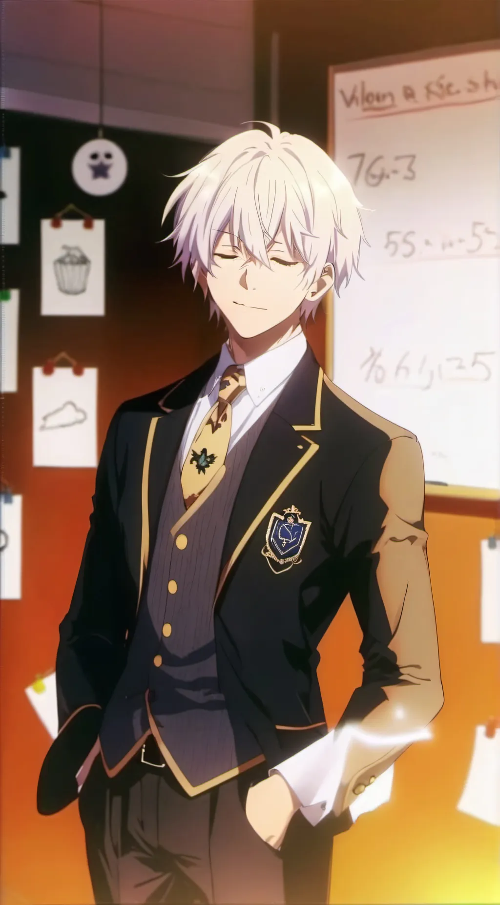 ai character: Gojo saturo background