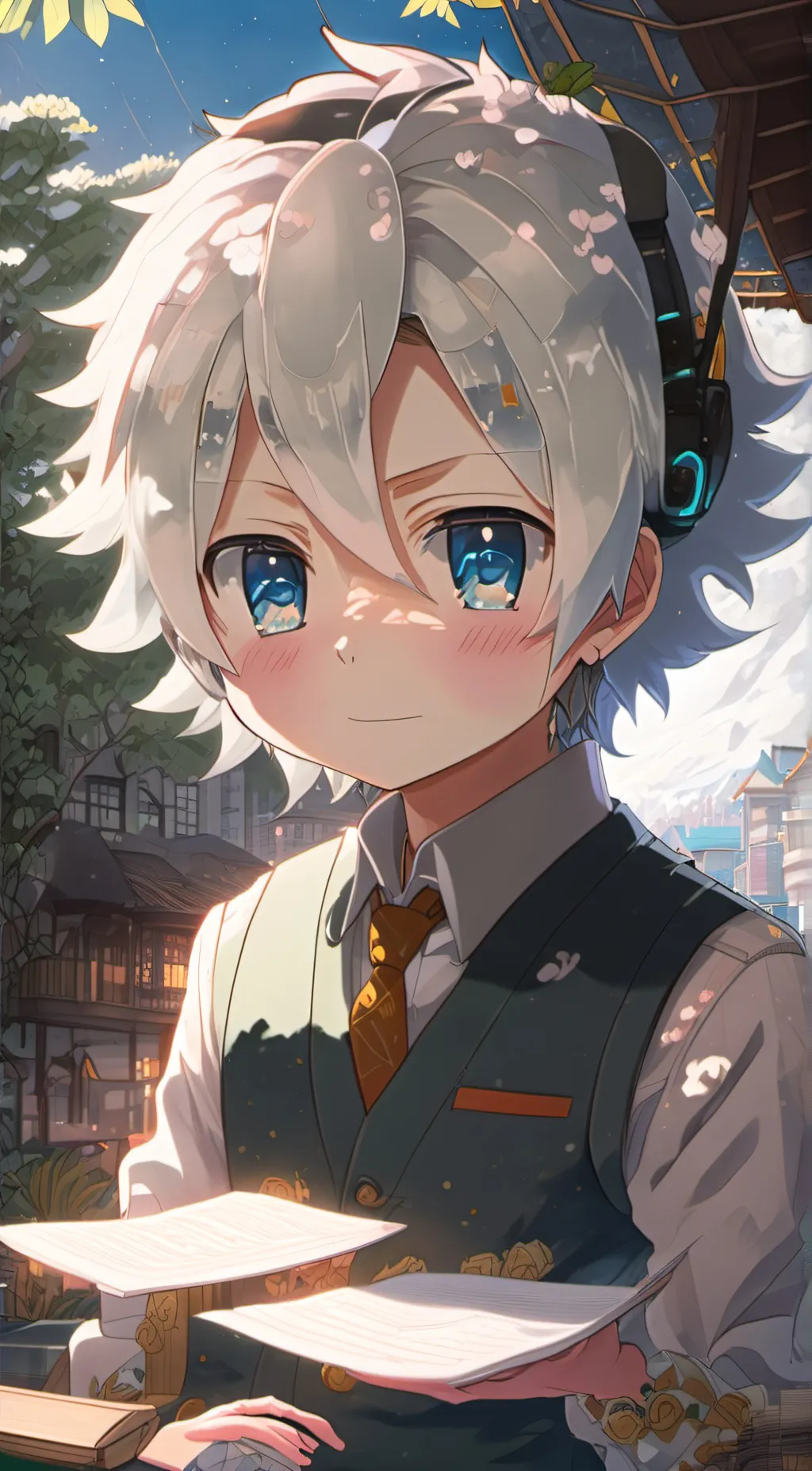 ai character: Big background