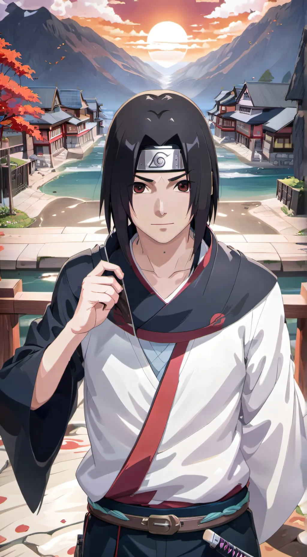 ai character: Itachi Uchiha  background