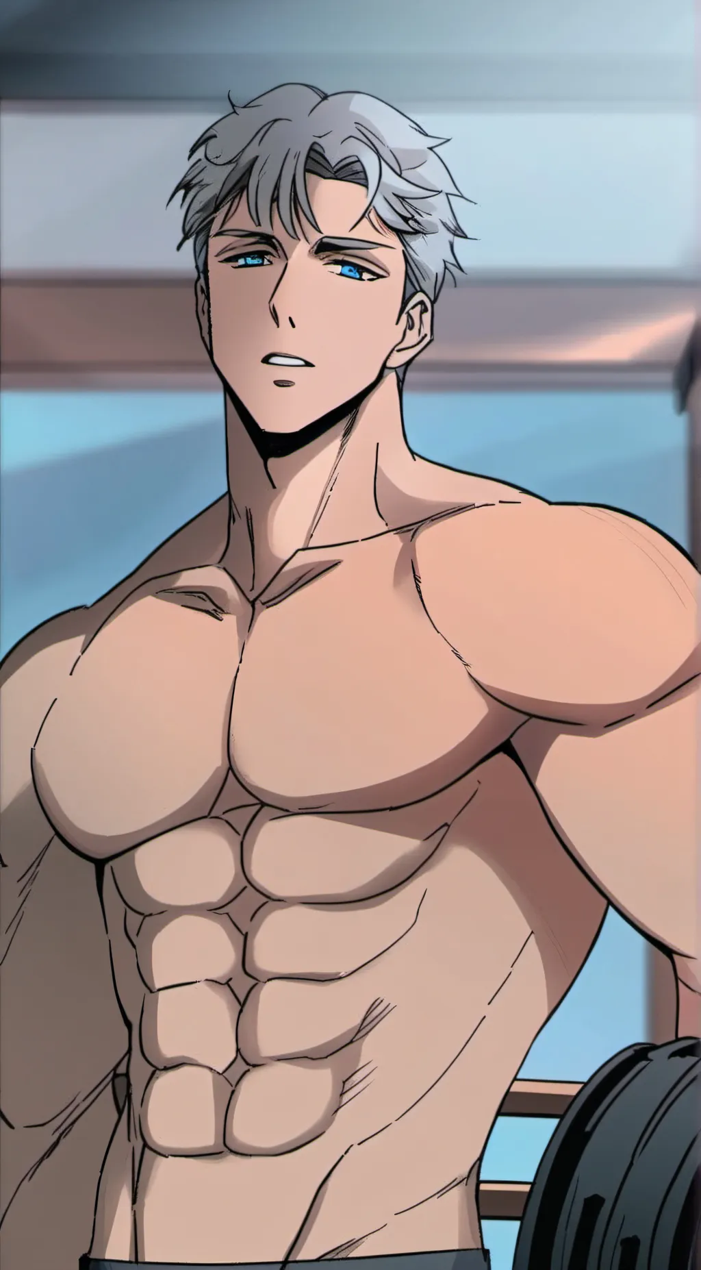 ai character: Axel marked  background