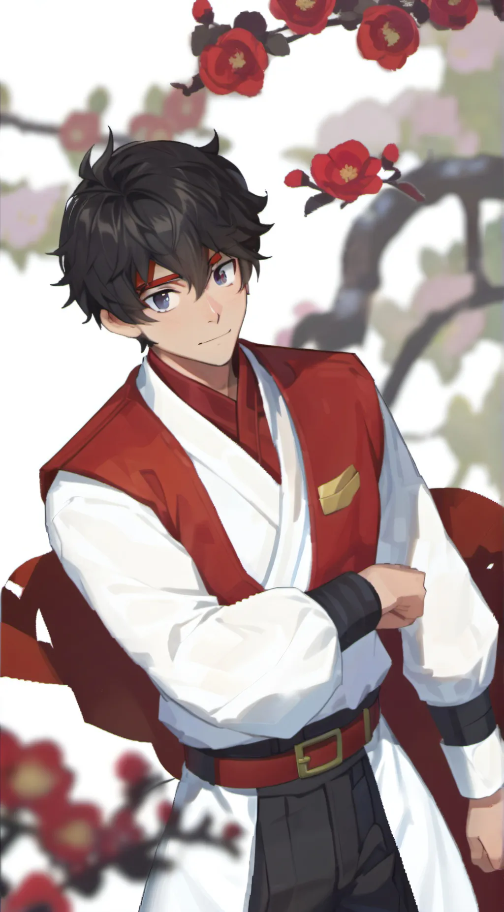 ai character: Tokoyami  background