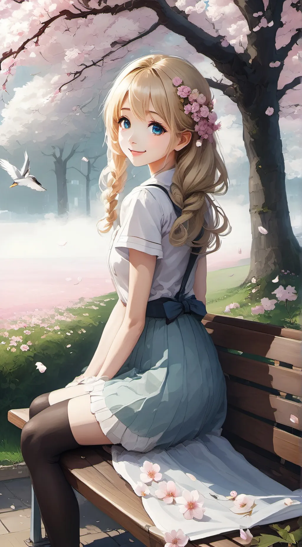 ai character: Rose background