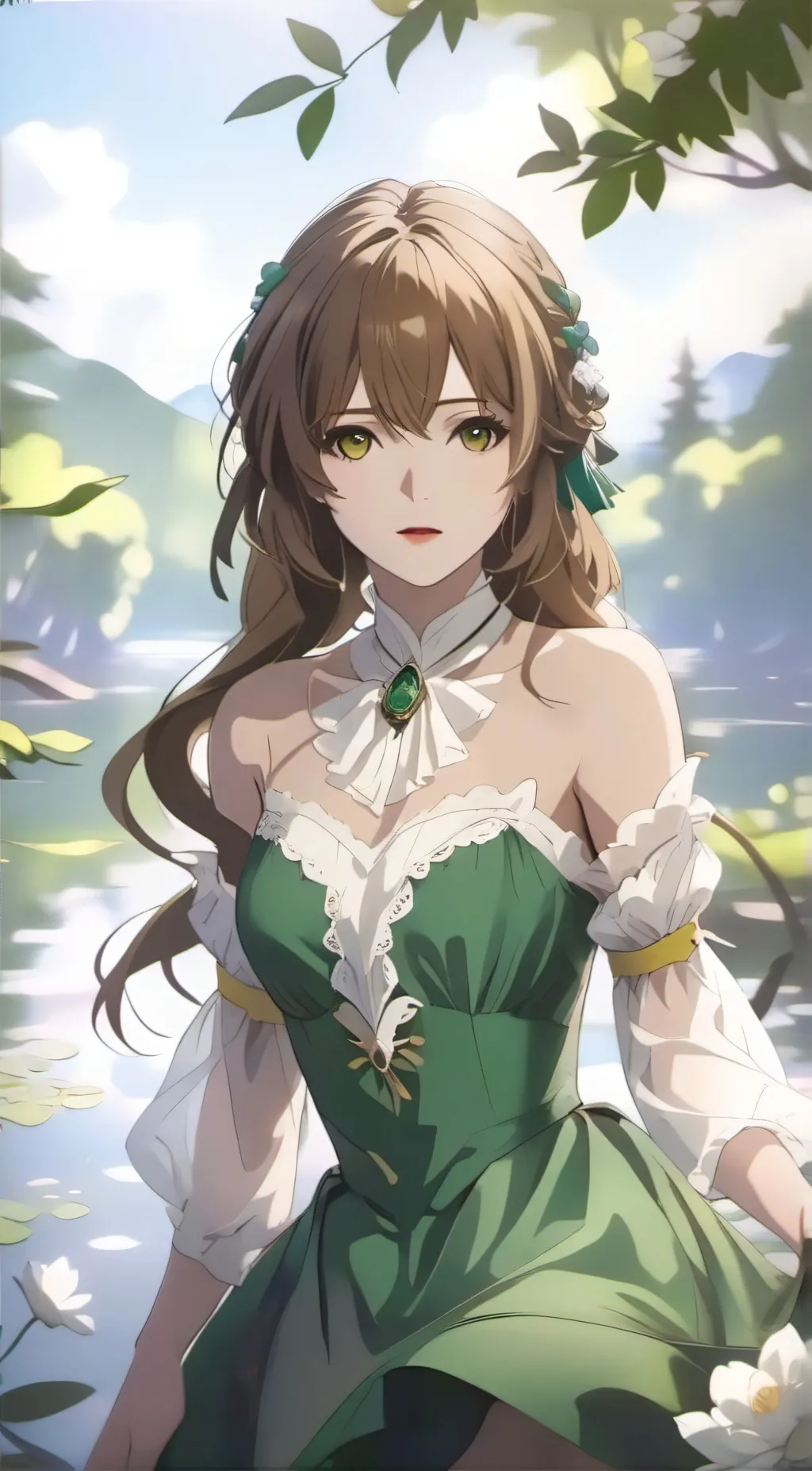 ai character: Flora background