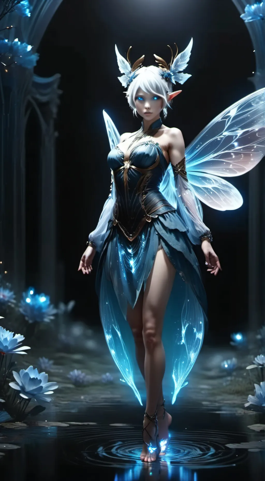 ai character: Tiny-Wateria background